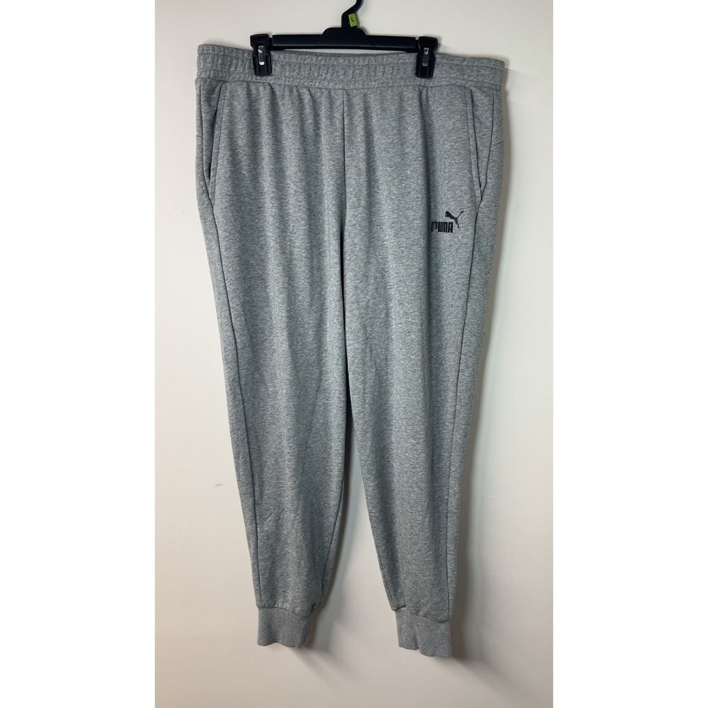 Puma‎ | Gray Fleece Joggers Sweatpants | Men's Size XXL